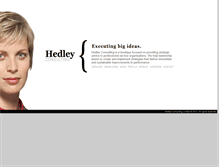 Tablet Screenshot of hedleyconsulting.com